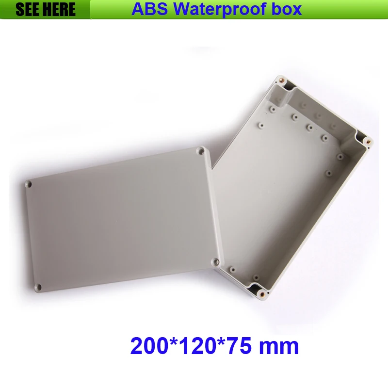 Free Shipping Junction Box Instrument Housing Sealed Box Plastic Housing Waterproof Plastic Enclosure Case 200*120*75mm Free Shipping Junction Box Instrument Housing Sealed Box Plastic Housing Waterproof Plastic Enclosure Case 200*120*75mm