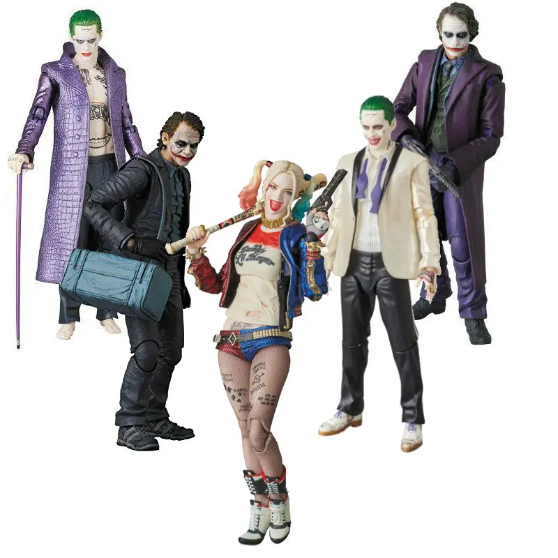 Самоубийца Mafex Бэтмен Джокер и Харли Куинн игрушка фигурка| |