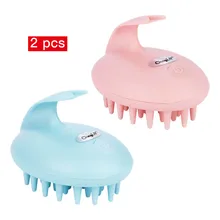 2 шт., Электрический водонепроницаемый массажер для головы, щетка с кроликом для ванной, массажная Расческа для ванны, массажер для головы, уход за волосами, спа
