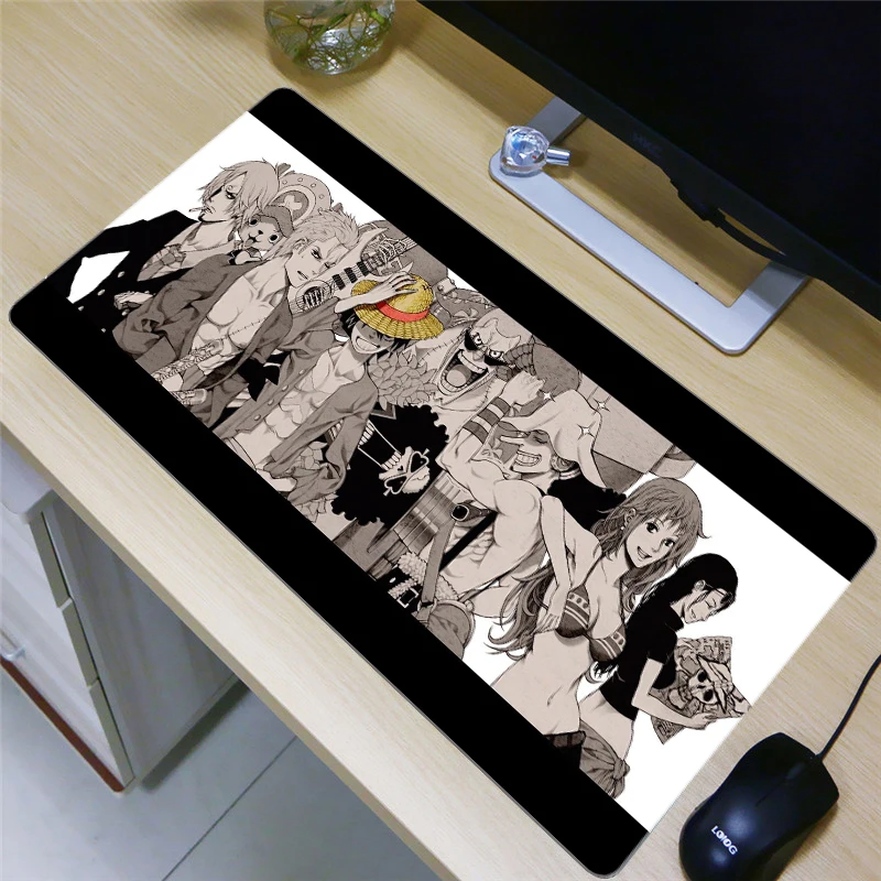 FFFAS 80x40 см один предмет 1 шт. большой XXL коврик для мыши Sea Poacher King Luffy японский аниме