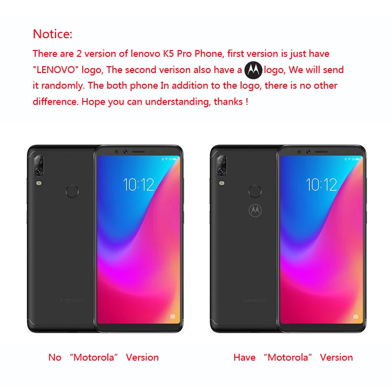 Global Version Lenovo K5 Pro 6GB+64GB 4050mAh 16MP Four Cameras Mobile Phone 5.99\