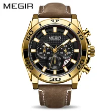 Relojes 2019 MEGIR Watch Men Fashion Sport Quartz Clock Mens Watches Top Brand Luxury Waterproof Watch Hour Relogio Masculino paidu full steel watch women dress watch hour clock mens mesh wire fashion casual watch unisex quartz wristwatch relogio relojes