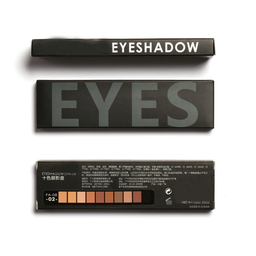 

Focallure 10 Colors Naked Eye Shadow Palette Eyeshadow Shade Matte Shadow Set Makeup Palette Cosmetics Easy to carry