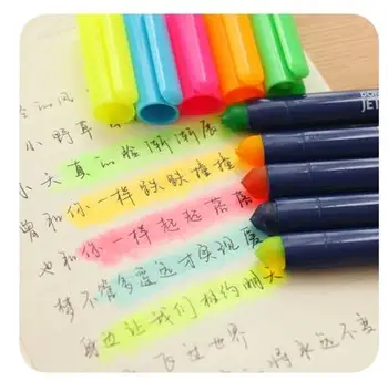 

5pcs/set five colors stationery multicolour marker pen neon pen watercolor pen star highligher escolar Office school supplies