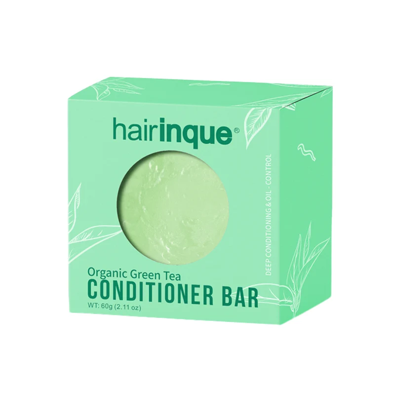 Горячая Hairinque органические волосы зеленый чай кондиционер бар ручной работы Витамин С увлажняющий, Питательный кондиционер для волос Мыло