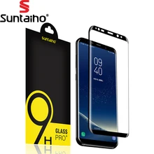 9H 3D Full Curved Screen Protector Suntaiho Tempered Glass For Samsung S8 S9 Tempered Glass For