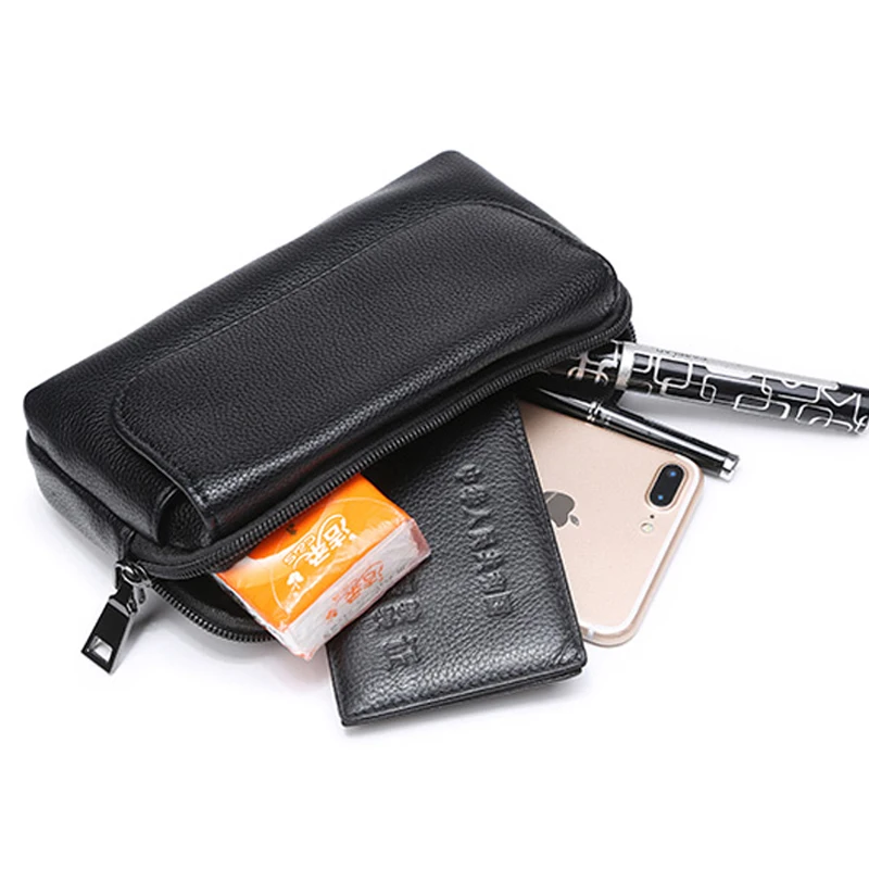 Fashion Women Waist Bag Black Ladies PU Leather Belt Travel Waist Packs Pouch Phone Bag Small bags Fashion Fanny Pack waist bag