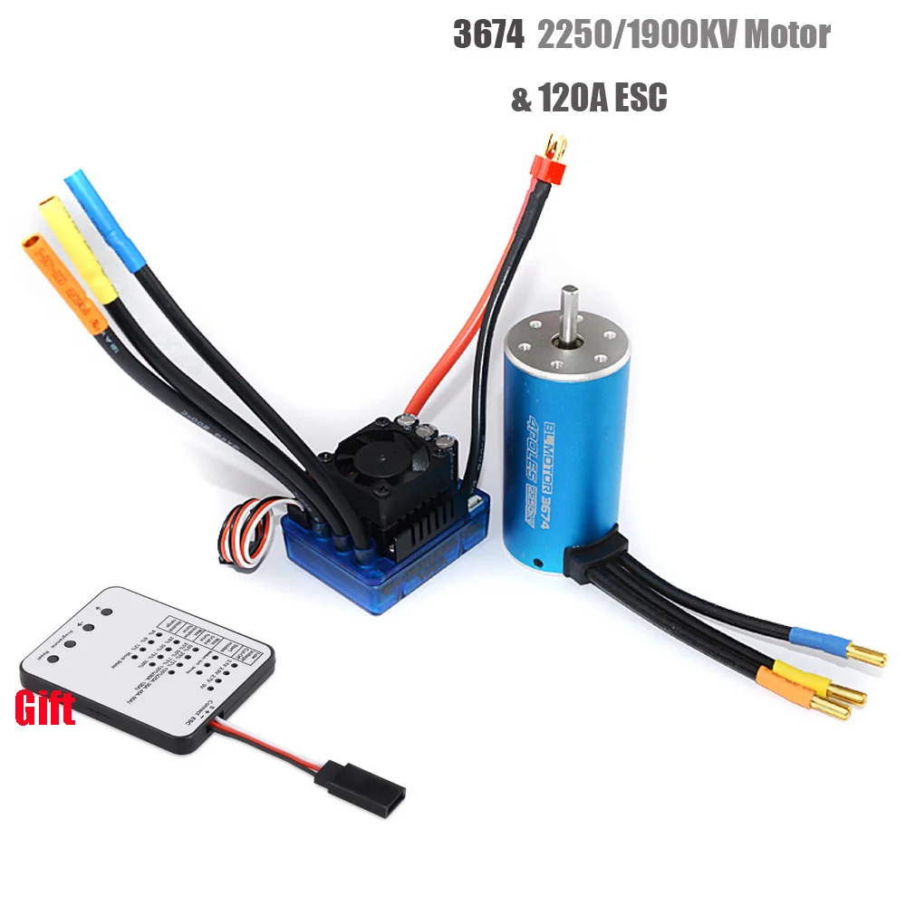 3674 2250KV 1900KV 1580KV 4P Бесконтактный бесщеточный двигатель с 120A бесщеточным ESC