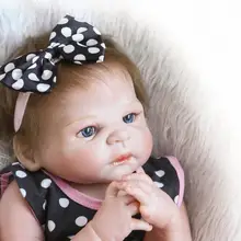 58 CM/23 Polegadas de Vinil Silicone Renascer Baby Dolls Meninas Sexo de Corpo Inteiro Realista Boneca Reborn Bebe Vivo Bonecas Brinquedos Bonecas