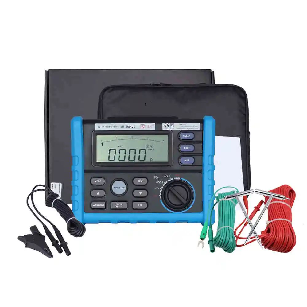 Bside Aer01 Digital Ground Earth Resistance Voltage Tester Meter 04k