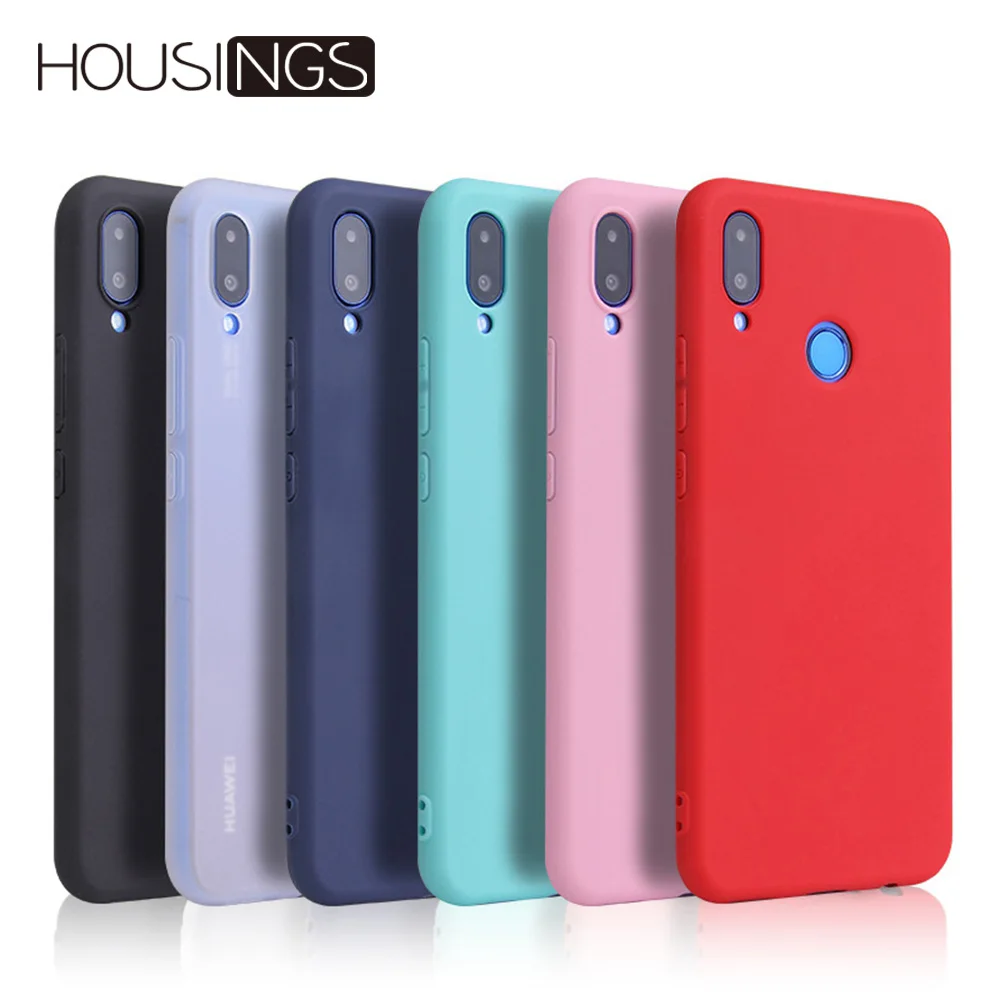 Candy Color Phone Case For Huawei Honor P20 lite 8x 7c 9 10 Lite Simple Y9 Y6 Y5 For Honor 7C 7A Pro 8C P Smart Fashion Cover