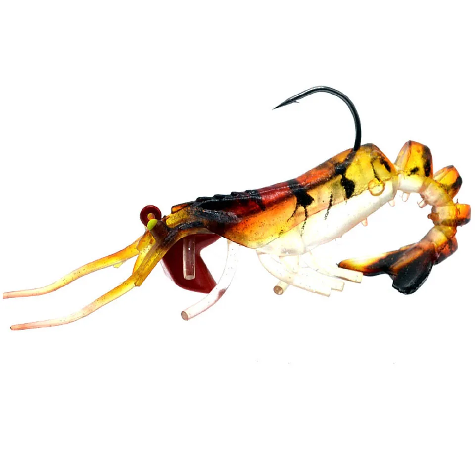 

1Pcs Shrimp Fishing Soft LuresArtificial Shrimp Baits 11cm 11.9g 5 Colors Soft Lure Bionic Bait With Lead Hook