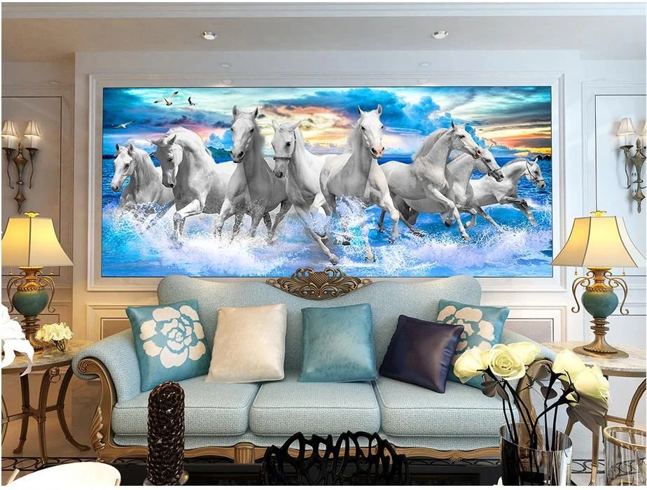 3d Customized Wallpaper Home Decoration Horse 3d Sea Wave Landscape Painting Room Modern Wallpaper Custom Wallpaper Modern Wallpaperroom Modern Wallpaper Aliexpress