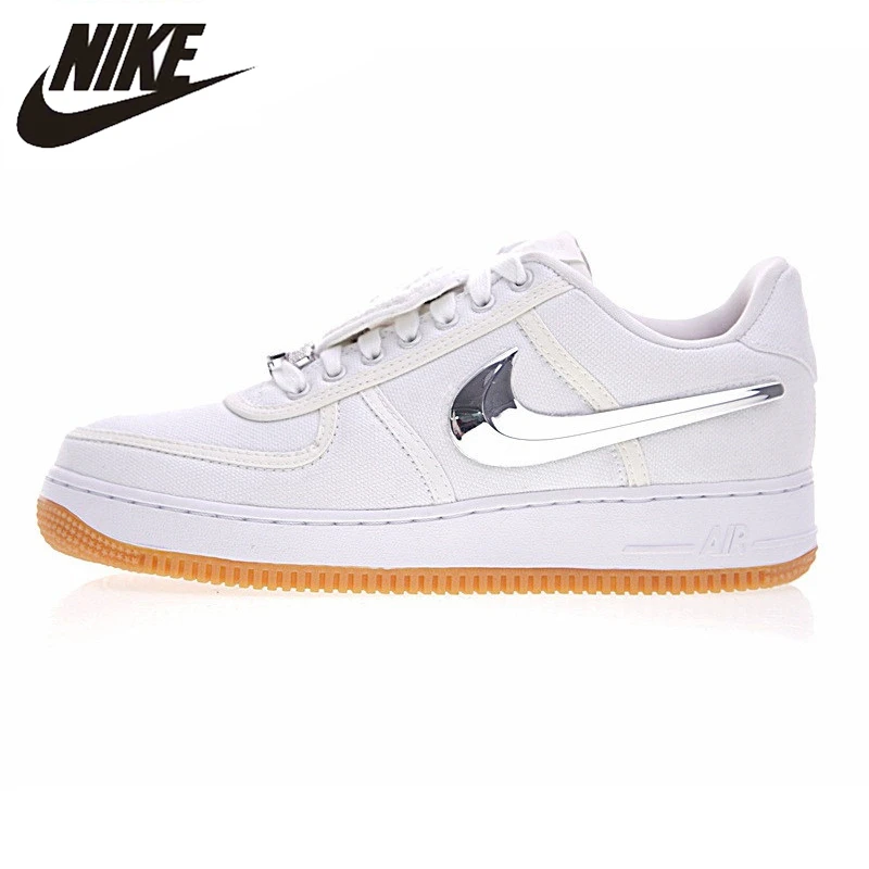 

Nike Air Force 1 Low Travis Scott Women Skateboarding Shoes,Women Outdoor Sneakers Comfortable Shoes,White Color AQ4211-100