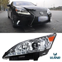 Автомобильный головной светильник VLAND для Lexus ES350 ES250 2007 2008 2009 2010 2012 с поворотным сигналом+ DRL