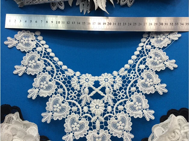 

34cm*25cm milk fibre embroidery collar applique,embroidery decoration collar patches,XERY-HCXP0513F