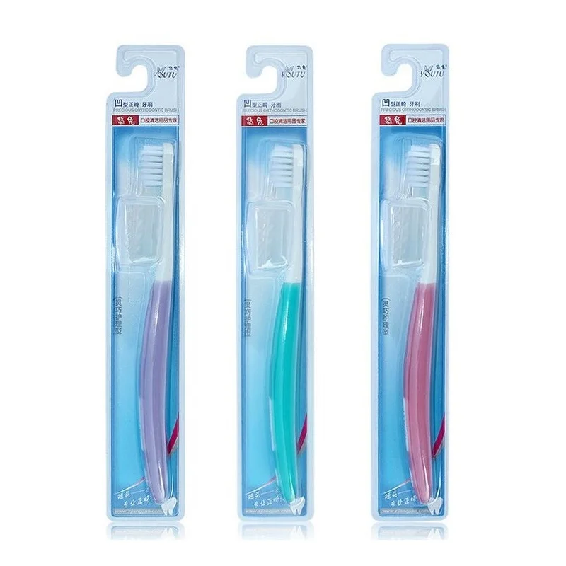 High quality Orthodontic toothbrush for Adult Children Concave U shaped