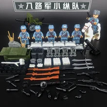Сборные блоки военный человек мини-блок пистолет армейские солдаты интересные развивающие игрушки Мини войны пистолеты нож подарок на день рождения