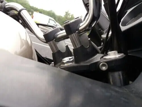 Мотоциклетный руль с креплением на руль, универсальный зажим 28 мм 11/" 22 мм 7/8" для Honda Для BMW R1200gs для YAMAHA MT07 MT09