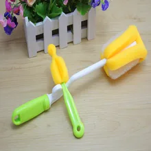 1 Набор, 2 шт., Детская Бутылочка для чистки, бутылочка для кормления, щетка для сосок, вращающаяся Губка на 360 градусов