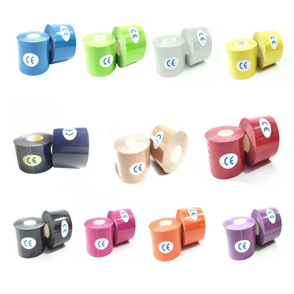 Elastic Bandage Cotton Adhesive Sports Injury Muscle Tape Strain