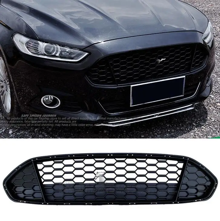 Черная решетка для решетки радиатора с логотипом подходит Ford Mondeo Fusion 2013 2017
