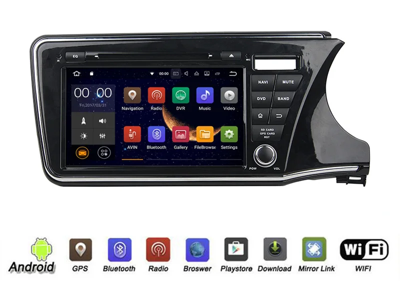 Flash Deal Yessun For Honda City 2014~2016 Android Multimedia Player System Car Radio Stereo GPS Navigation Audio Video 1