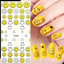 Высококачественный клей 3d украшения для ногтей стикер ультра-тонкий цветочный ногтей Наклейки Маникюр Материал ногтей инструменты смайлик