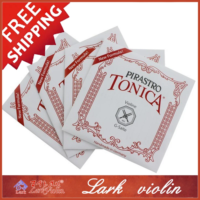 

Pirastro Tonica Violin Strings Set Ball End Size 4/4 3/4 1/2 1/4 Made in Germany, Full Set 412021