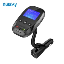 

Nulaxy Wireless Blue FM Transmitter Modulator Dual USB Car Charger Hand-free Auto Kit Support MP3 Player Intelligent Power