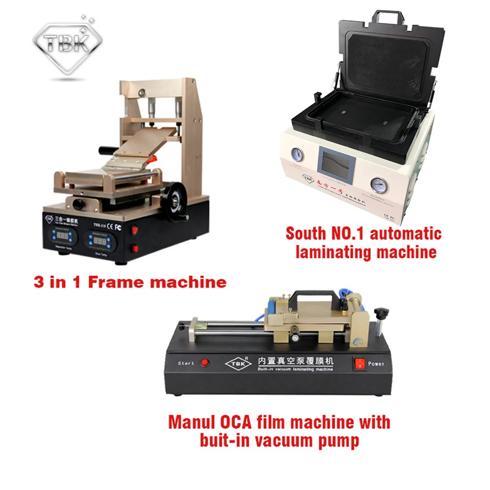  glue remove machine+ tbk-808 OCA Vacuum Laminator Machine+OCA Film Laminating Machine TBK LCD repai