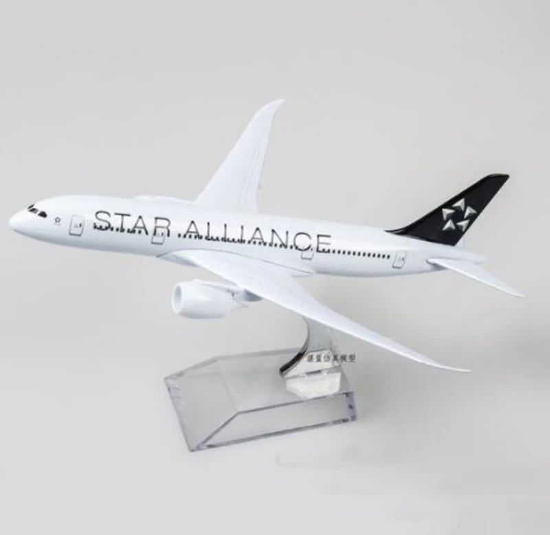 Boeing787 звезда Airlliance авиакомпания модель 18 см 1:300 сплав коллекционная игрушка дисплей самолет B-787 самолет коллекционная игрушка