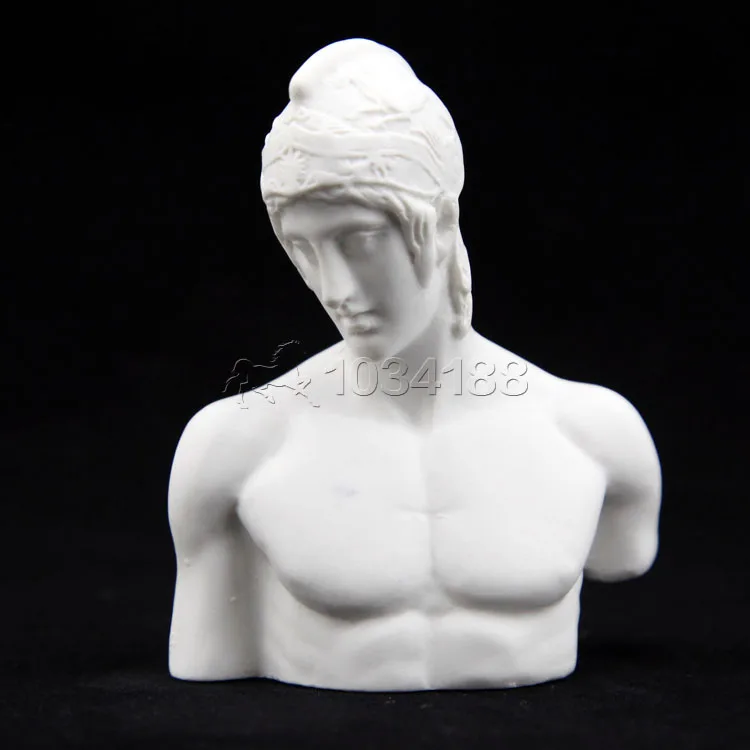 Plaster Bust Statue Resin Casting Painting White Type 7in Teaching