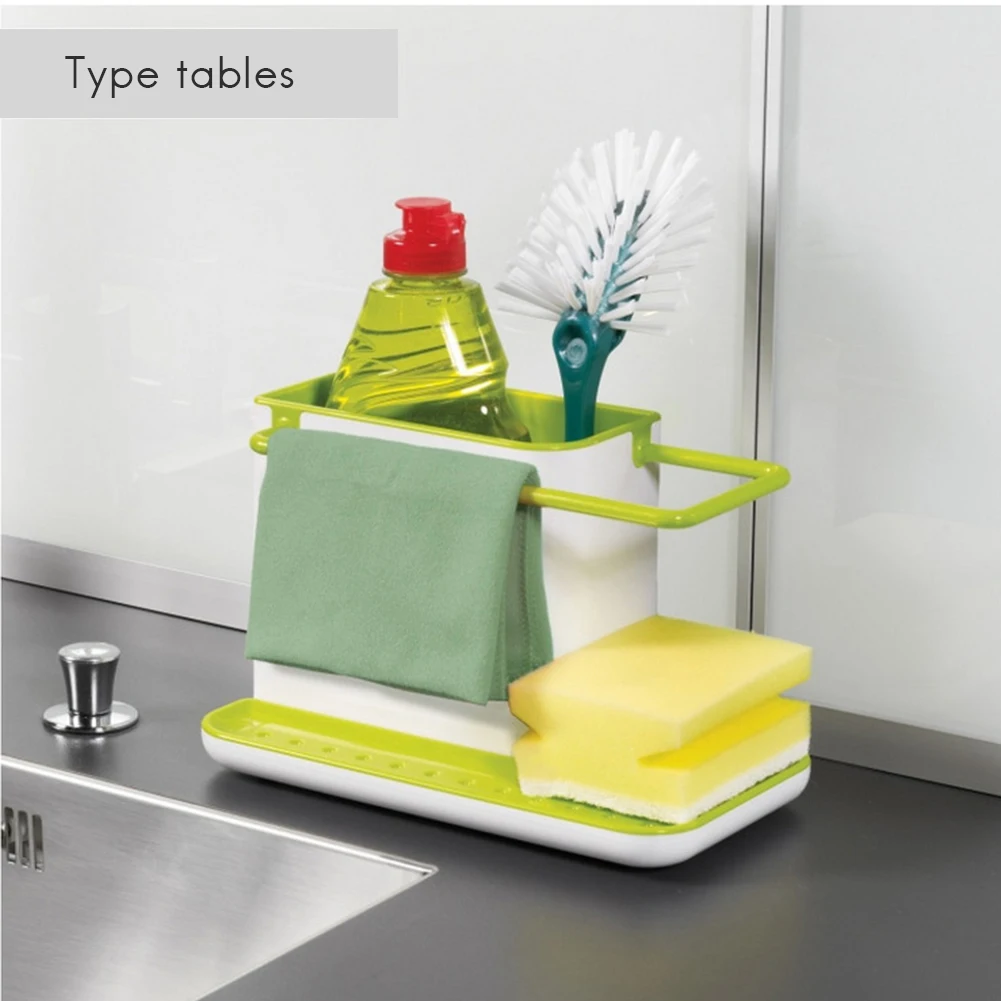 

Plastic Sponge Draining Box Kitchen Draining Sink Box Utensils Towel dish rack Stands Storage Rack kitchen organizer For Home