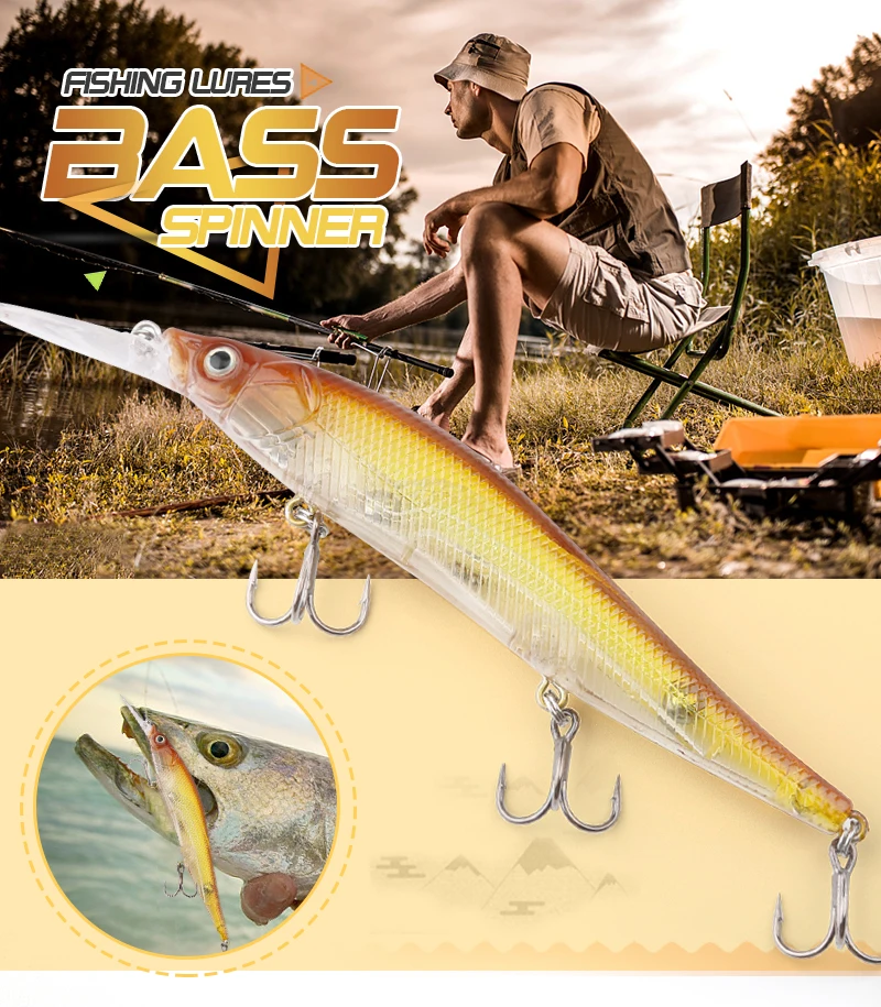 Fishing Lures Minnow Hard Wobblers Crankbait 3D Eyes Gold-plated Plastic Laser Reflective Baits Winter Fishing Decoy Tools (4)