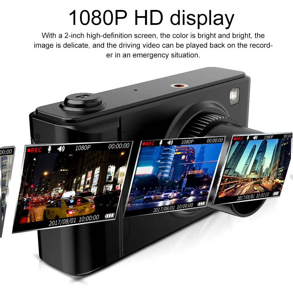 Автомобильный видеорегистратор HGDO 2 дюйма Full HD 1080P ночное