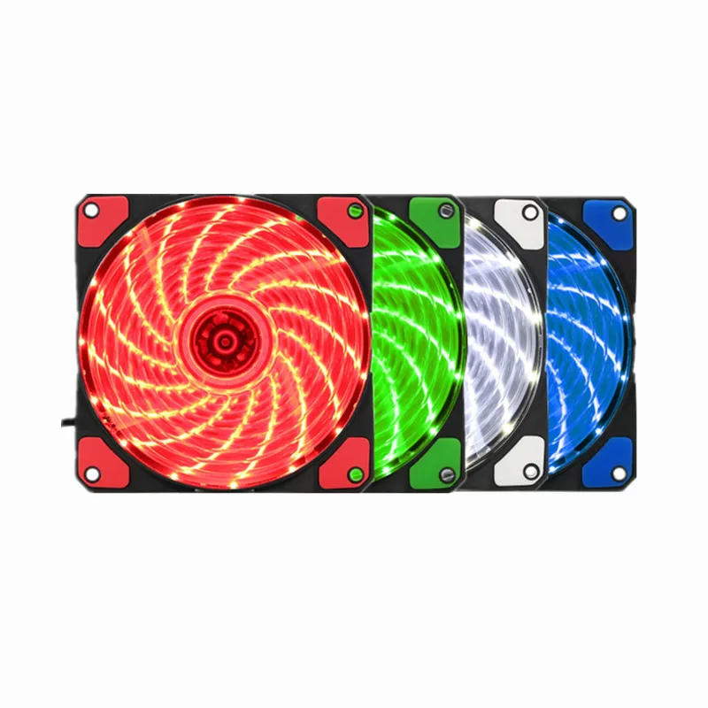 

PC Case Fan Ultra Silent 120mm Computer Cooling FAN LED Heatsink Streamer Anti-Vibration,15 or 33 leds,3Pin + Molex 4Pin