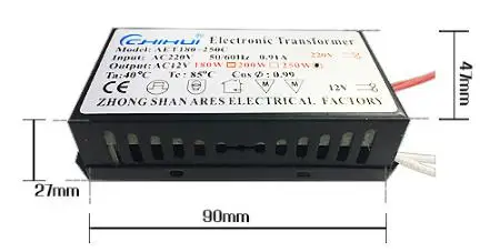 1 шт 250W 220 V-12 V Светодиодный драйвер трансформаторный блок питания галогенная лампа электронная защита от короткого замыкания защита от новые дропшиппинг