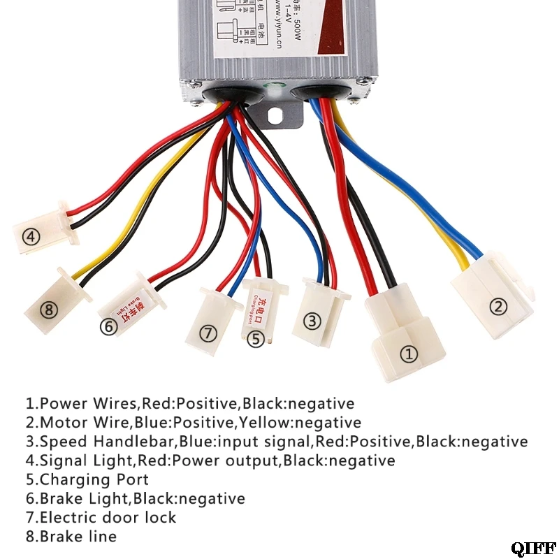 DC 24V 500W регулятор скорости двигателя 30A для электрического велосипеда велосипед Скутер Mar28