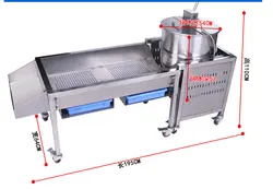 Газовая моющаяся машина для попкорна ручное управление