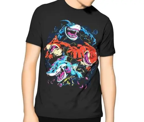 

Street Shark T Shirt Shark Cred Kids Mens 6Xl Brand Cotton Men Clothing Male Slim Fit T Shirt