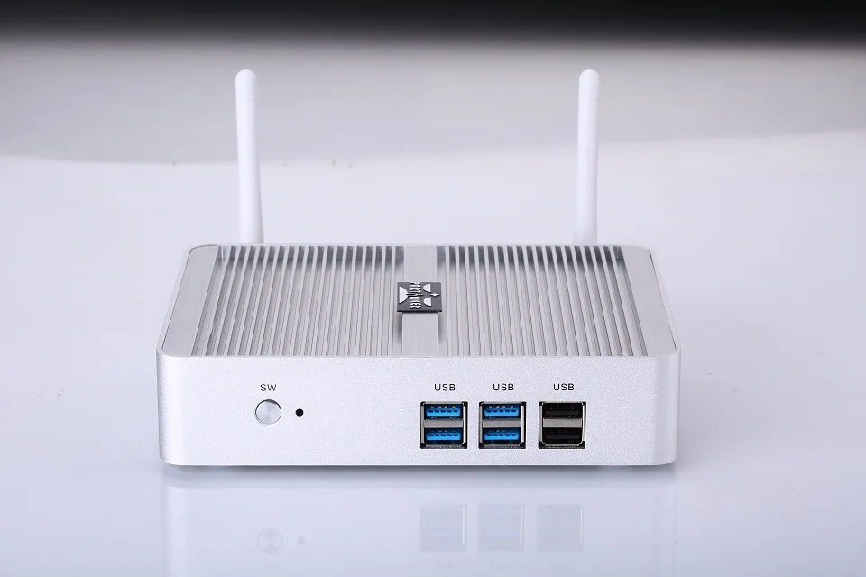 Причастником B5 Mini PC Dual Core 2 Ethernet LAN маршрутизатор брандмауэра Intel Celeron N3150 N3050 pfSense без вентилятора