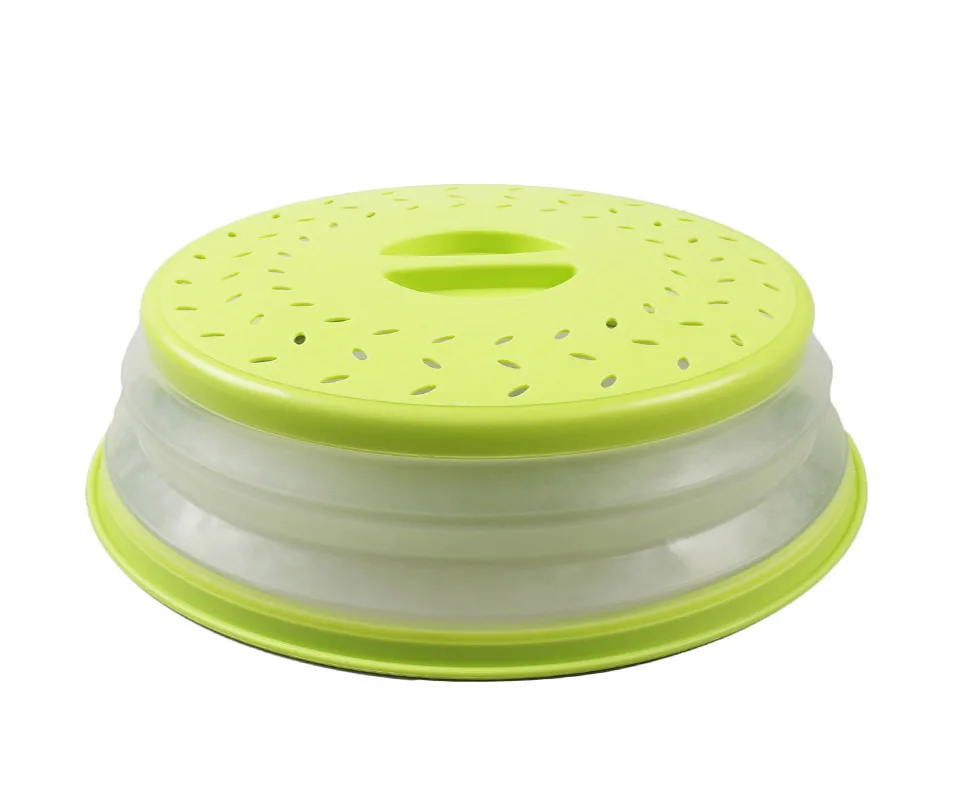 YIWUMART конфеты-Цветной Non-Slip микроволновая печь крышка двойного назначения складной силиконовый для микроволновой печи крышка Кухня гаджеты