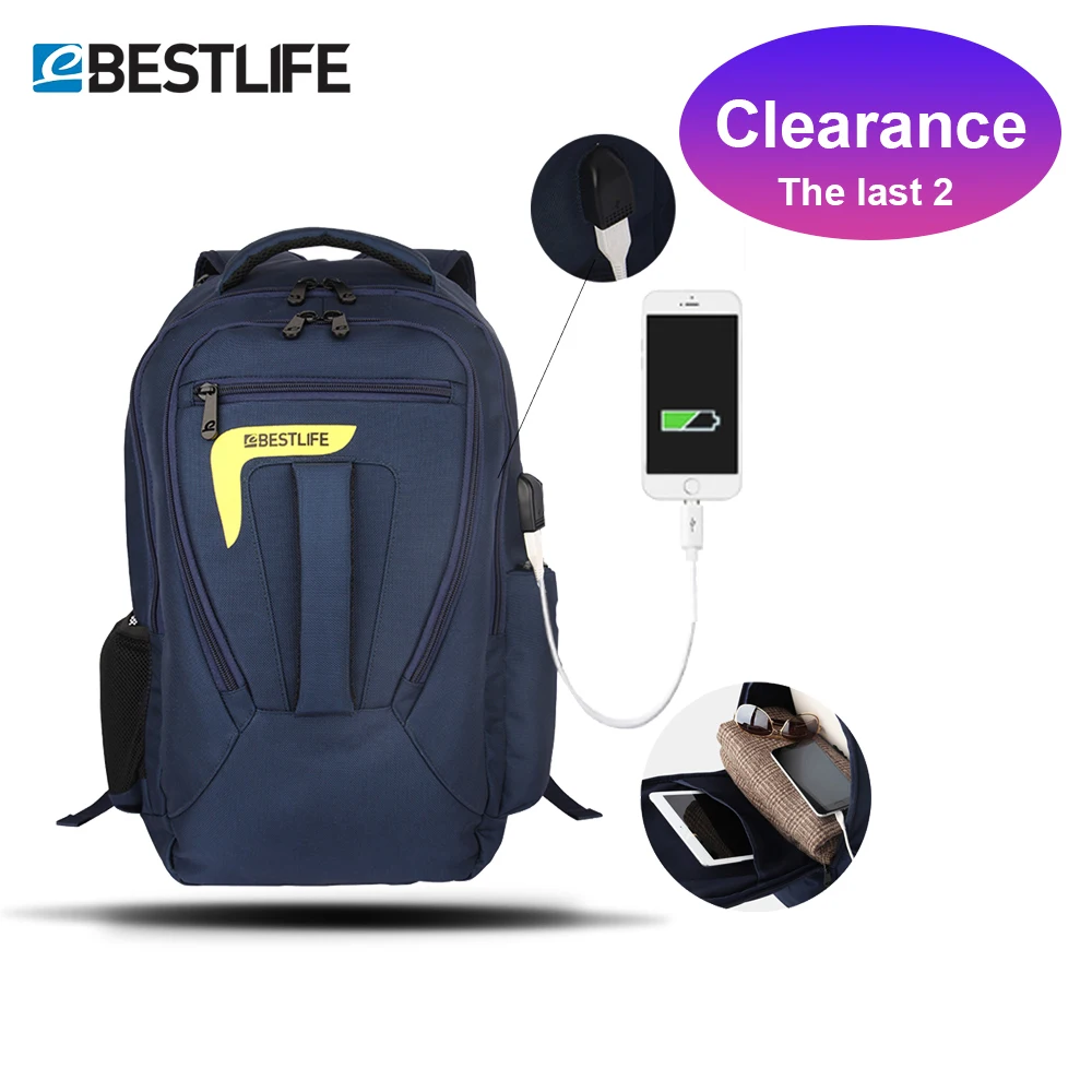 

Clearance Male USB Charge Backpack Anti Theft 15.6 Laptop Backpacks for Men Women Large-capacity Travel Gaming computer Bags
