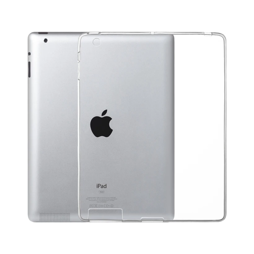 Сверхтонкая жесткая накладка на заднюю панель из силикона чехол для Apple iPad 2/3/4 чехол из мягкой искусственной кожи(термополиуретан) для iPad2 iPad3 iPad4 крышка чехол на заднюю панель с Корпус - Цвет: For iPad 3