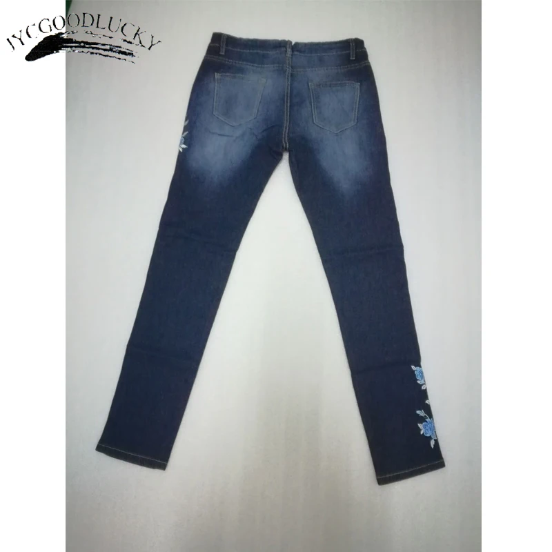 Женские джинсы с вышивкой, большие размеры 3XL, джинсы с высокой талией, градиентные джинсы, женские джинсы, женские джинсы с эффектом пуш-ап, джинсы для мам, эластичные штаны с цветочным принтом