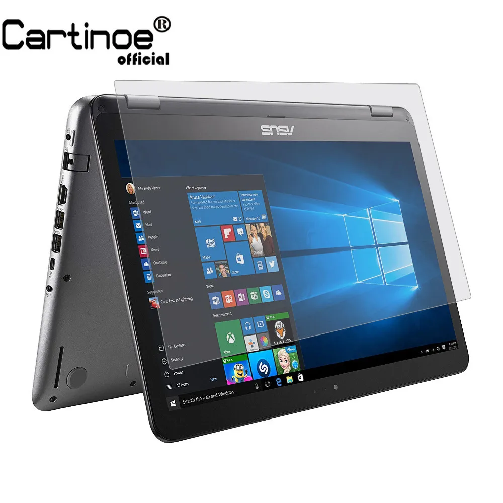 Cartinoe Universal Matte Lcd Guard Film Anti Glare Laptop Screen Protector For Asus Vivobook Flip R518ua 15.6inch Notebook, 2pcs