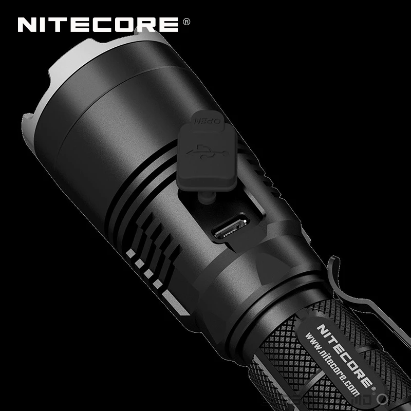 Красный Dot Award Winner Nitecore MH27 1000 люмен CREE XP-L HI V3 светодиодный перезаряжаемый USB фонарик с RGB светодиодный s