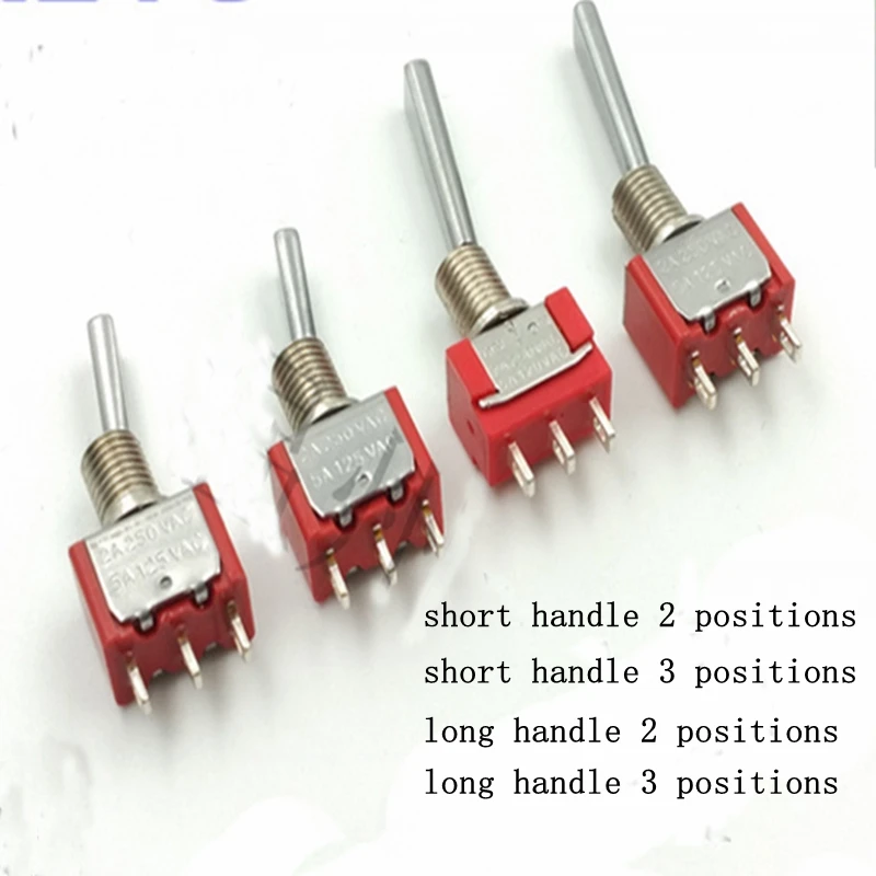

1pcs three-stage two-speed red rocker toggle switch reset switch RC remote control switch