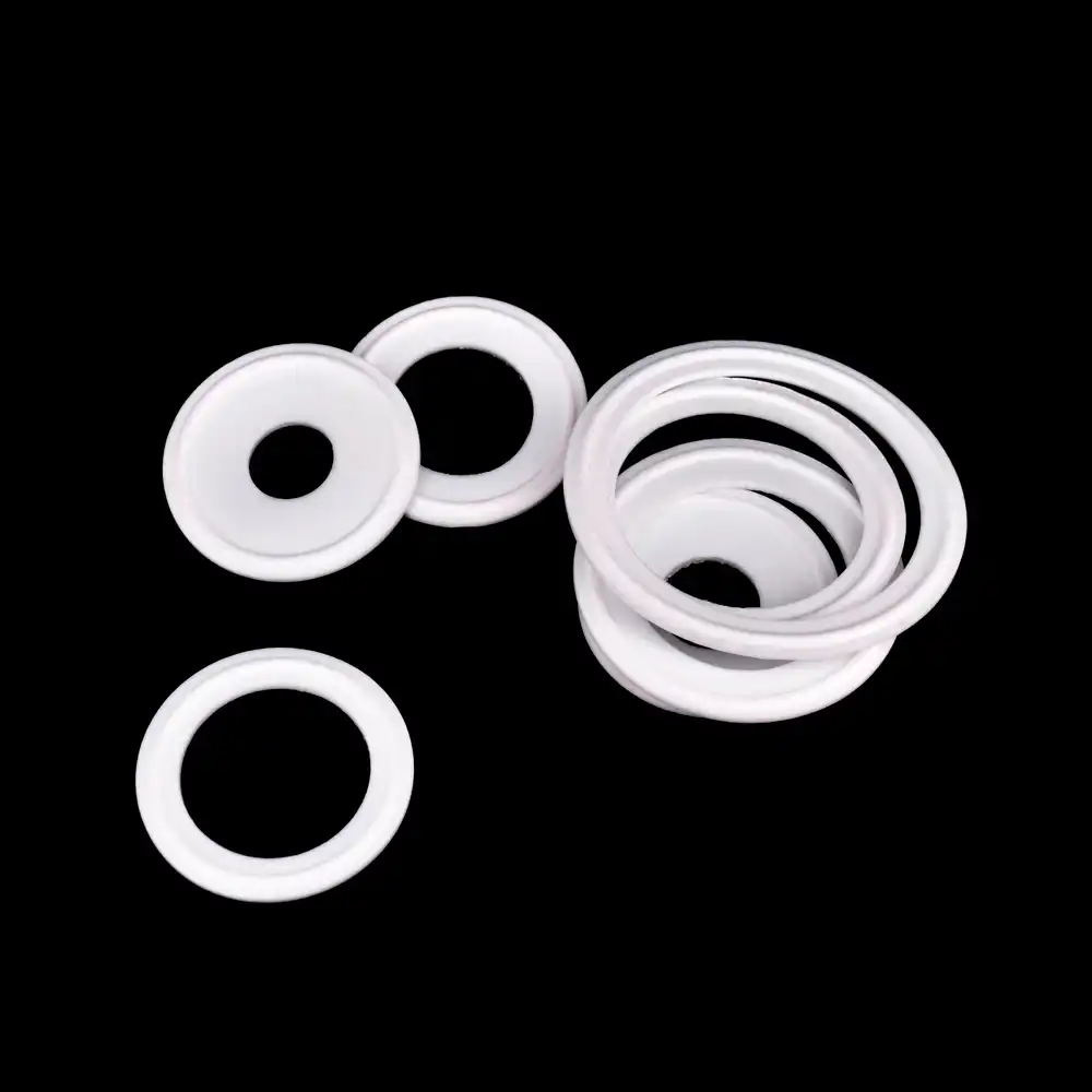 Od 120MM 4/" TRI CLAMP junta de teflón PTFE tubo montaje Virola sanitario blanco para